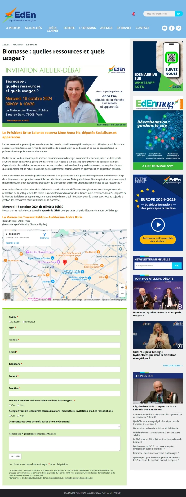  - Équilibre des Énergies