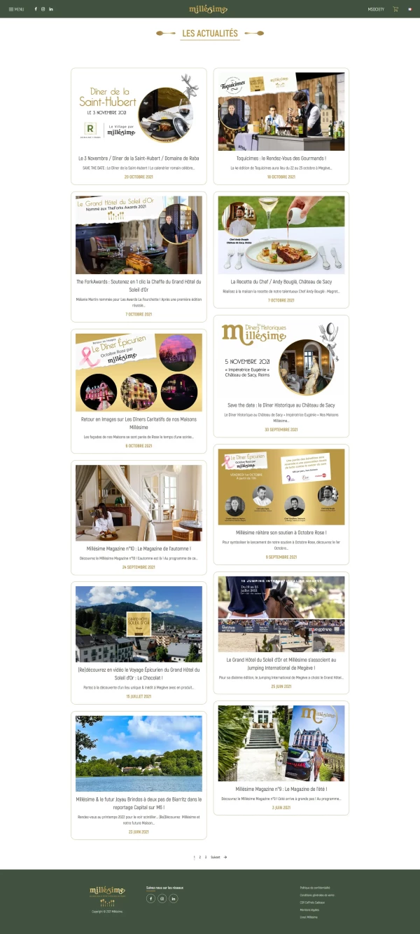  - Millésime Collection