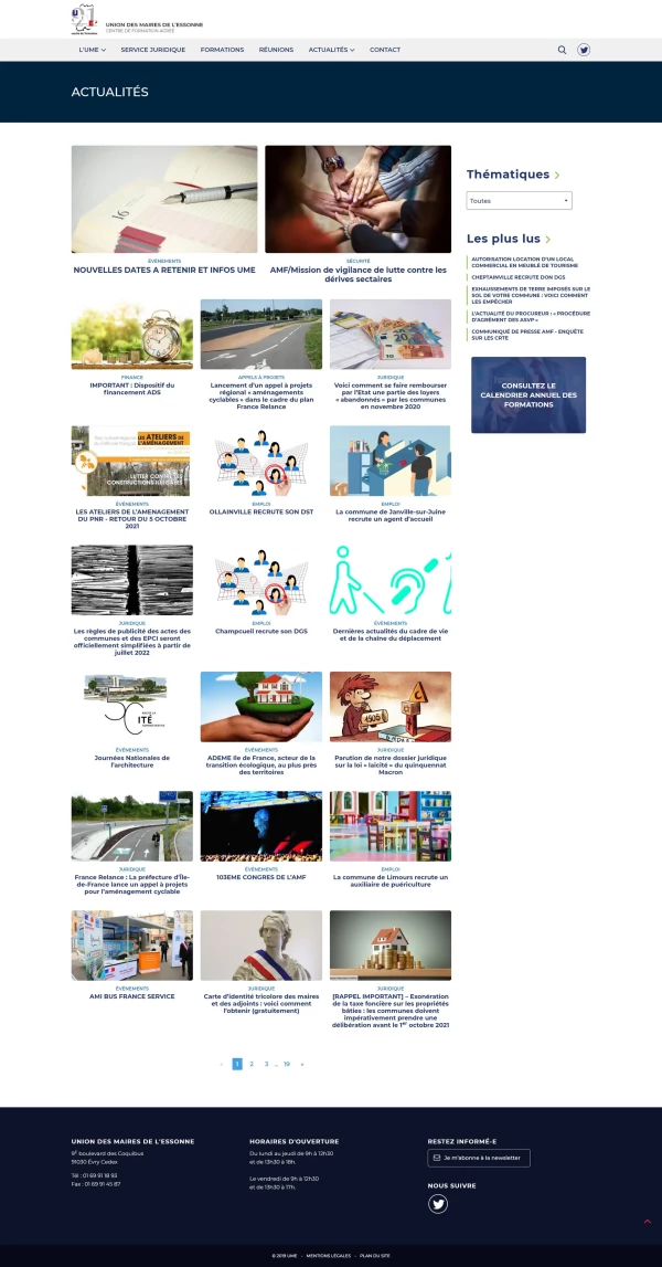  - Union des Maires de l'Essonne