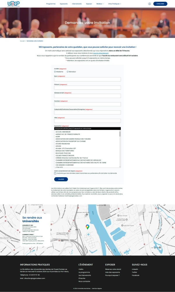  - Universités des Maires