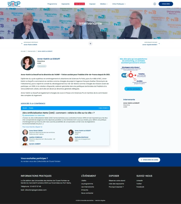  - Universités des Maires